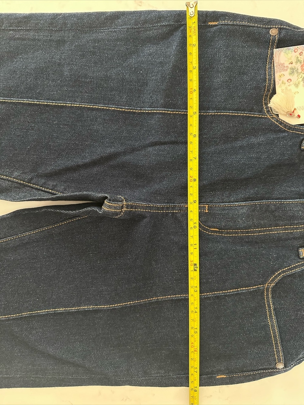 Johnny Was Front Slit Back Embroidery Jeans W/Flare *See Measurements $248 - Picture 10 of 11